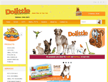 Tablet Screenshot of dolittlepetsupplies.co.uk